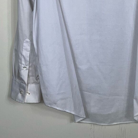 Van Heusen Flex Slim Fit Stretch Men’s White Button Down Shirt - Picture 6 of 9